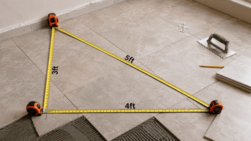 What is the 3 4 5 Rule for Tiling
